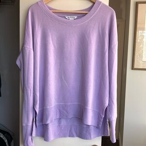 Athletic lilac sweatshirt size large petite